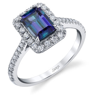 Bold and the Beautiful - Platinum Alexandrite Ring