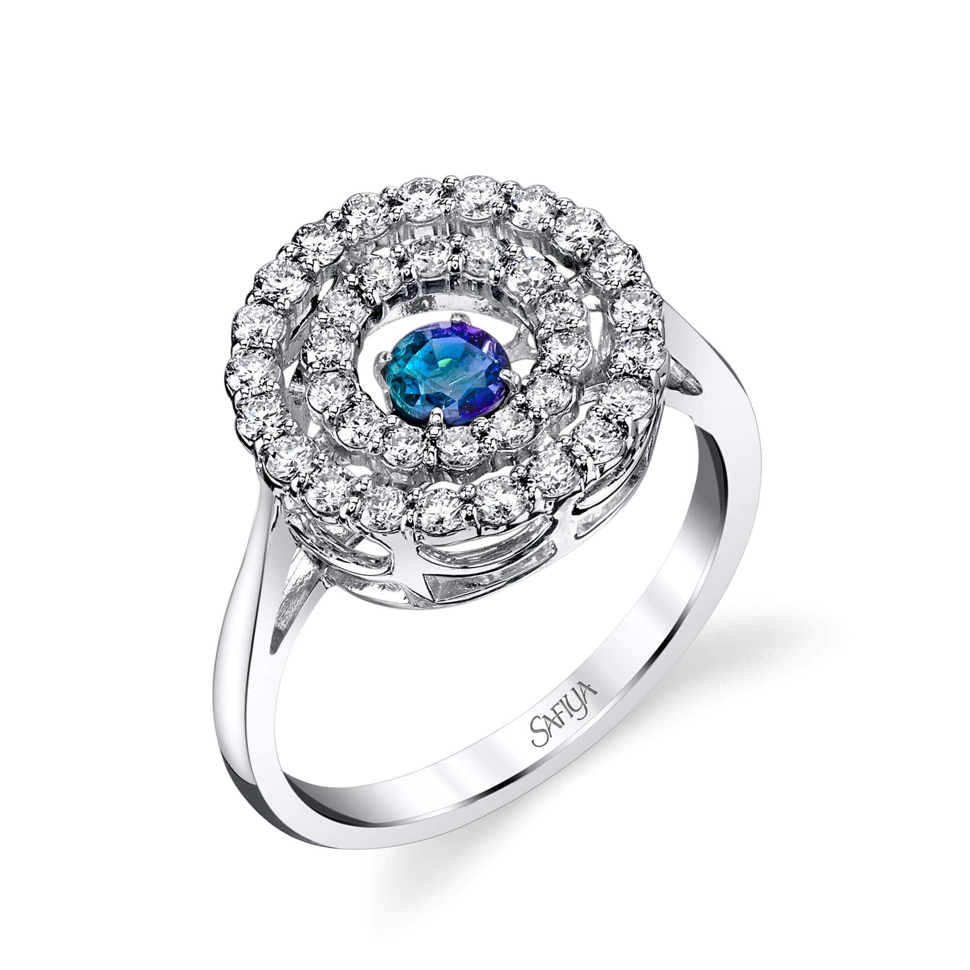 Prima Ballerina - 14K White Gold Alexandrite Ring